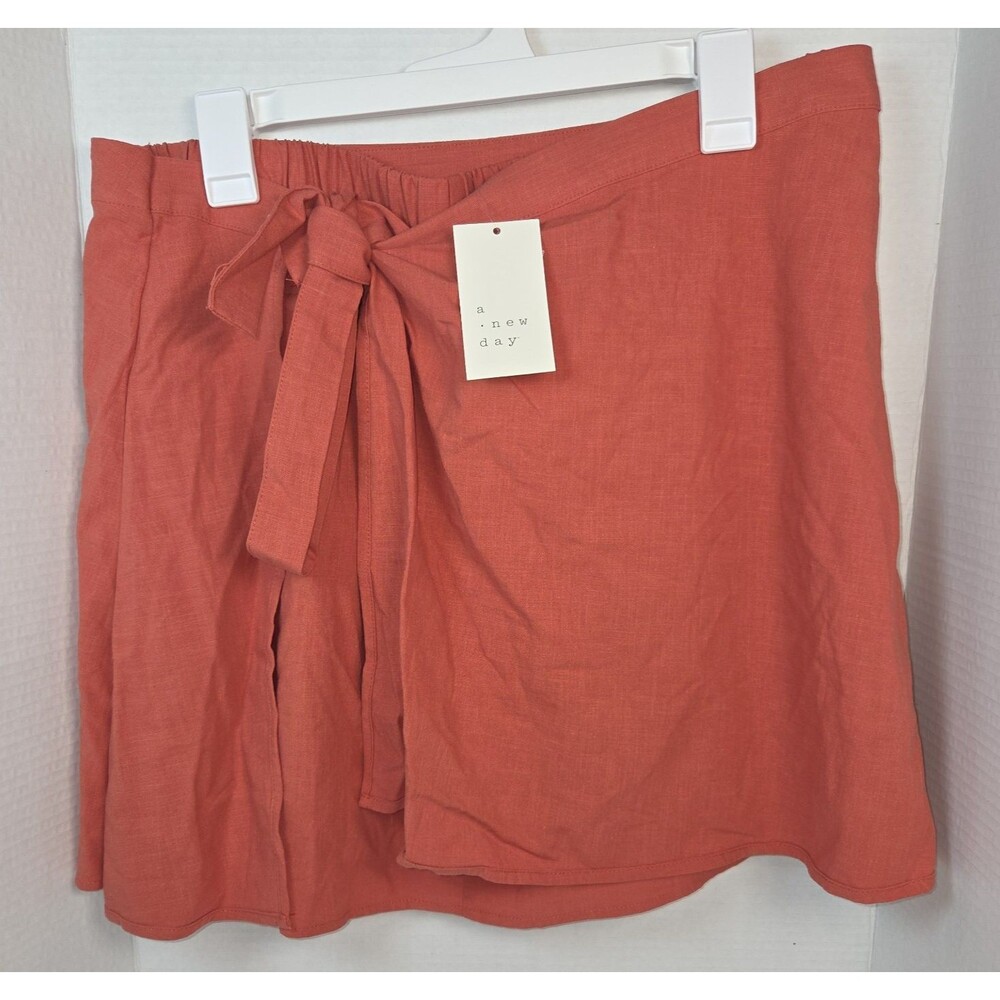 A New Day Rust Wrap Around Style Skirt Women's Size  XL New